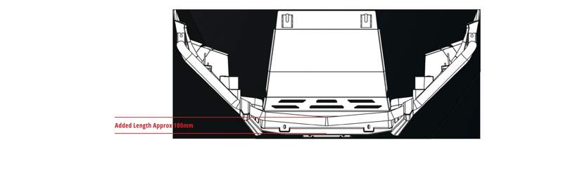 Raxar No Loop Bull Bar for Mitsubishi Triton MR - MY19 Models